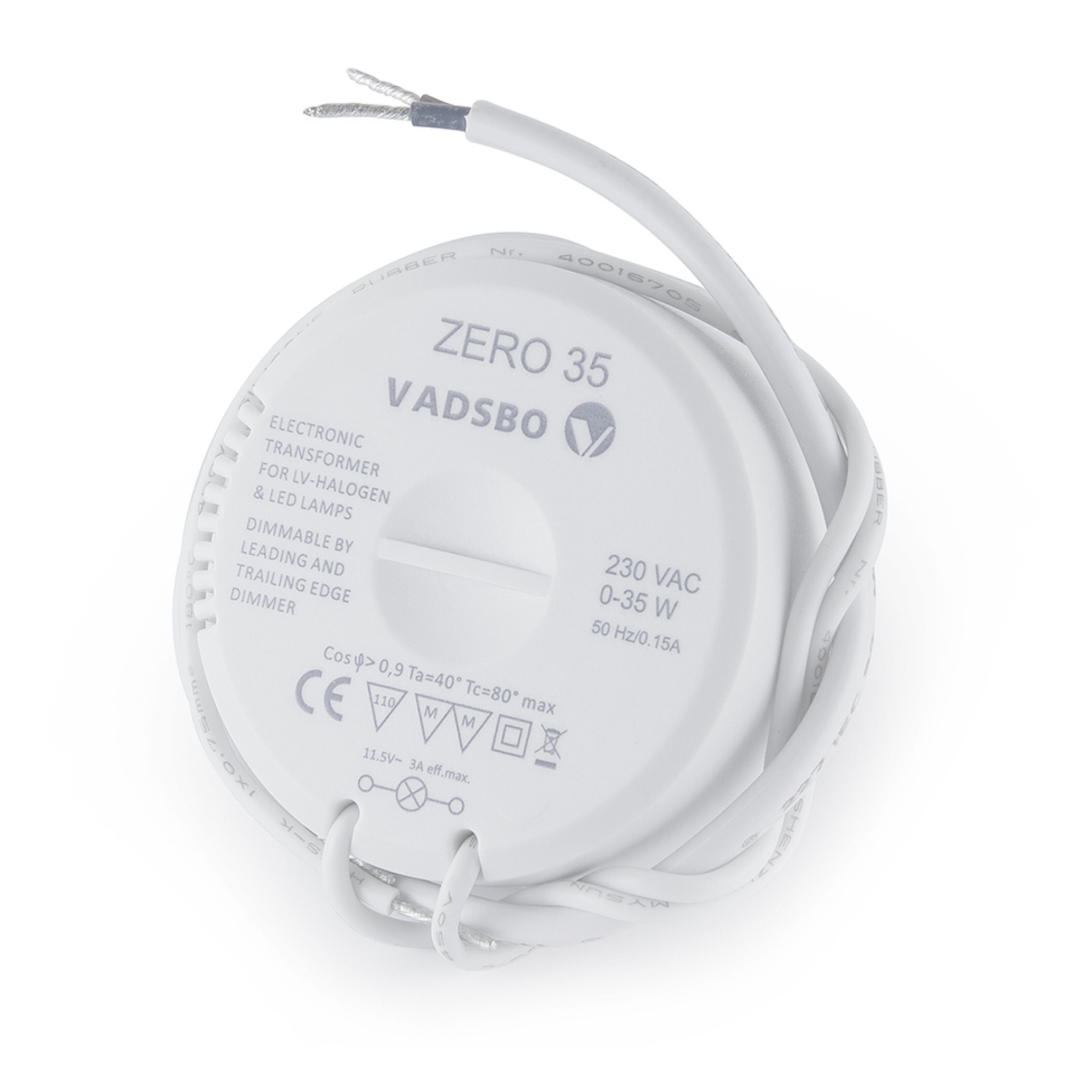 LED- og halogentransformator Rund 35 W