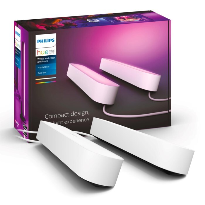 Philips Hue Play Bords- och vägglampa Vit 2-pack