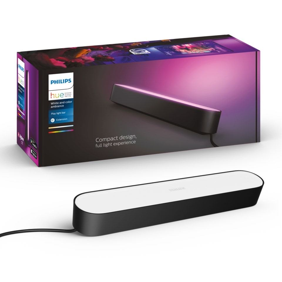 Philips Hue Play Bord- og vegglampe - Svart 1-pk.