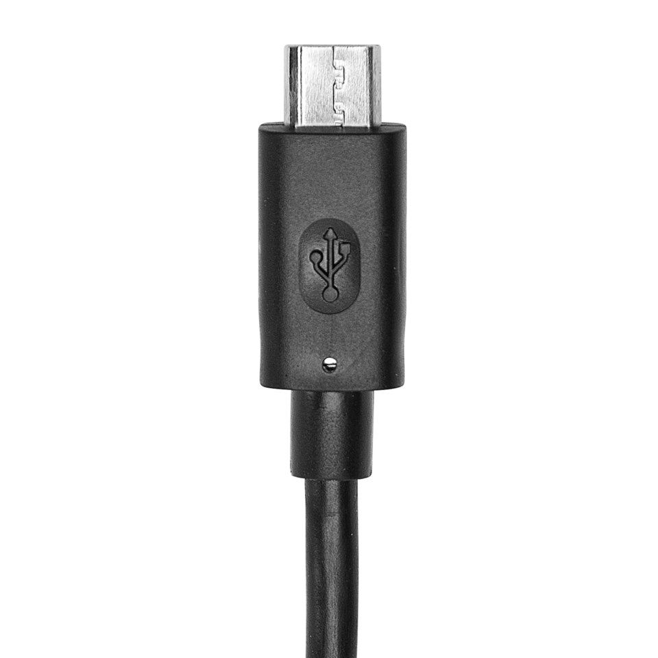 Linocell 3-pack Micro-USB-kabel Vit, svart och blå