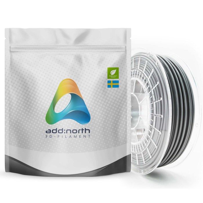 Addnorth PETG-filament för 3D-skrivare 1,75 mm Grå