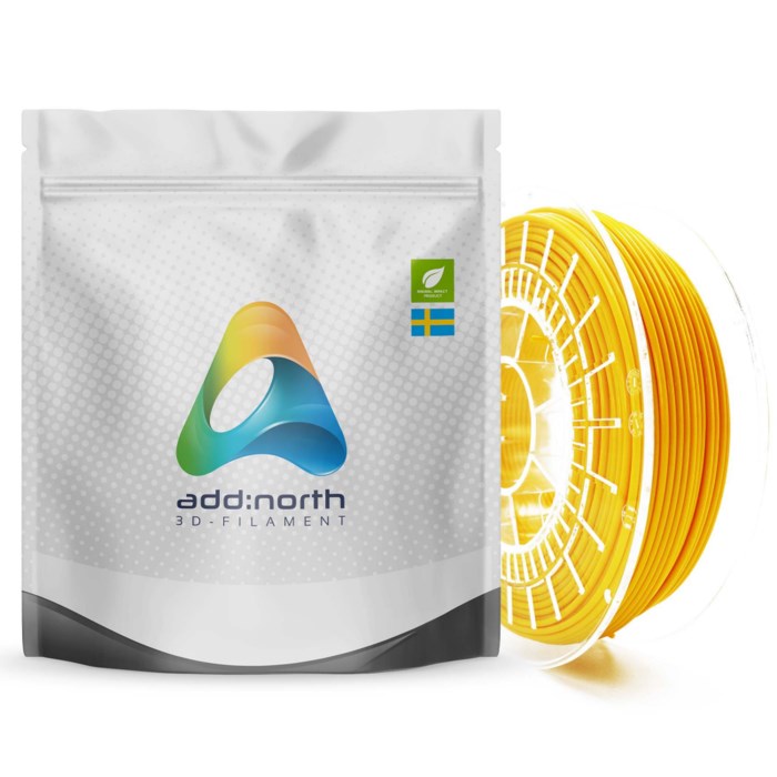 Addnorth PETG-filament för 3D-skrivare 1,75 mm Gul