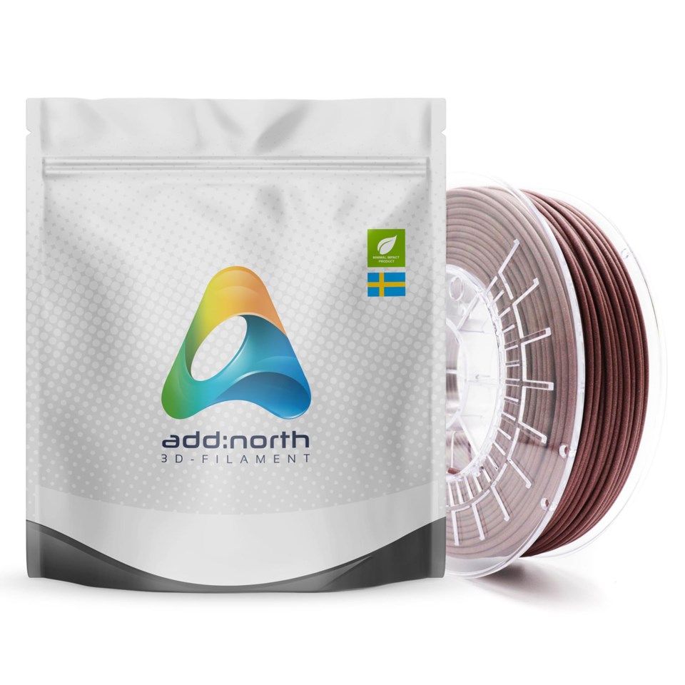 Addnorth Textura Flare filament för 3D-skrivare 1,75 mm Röd