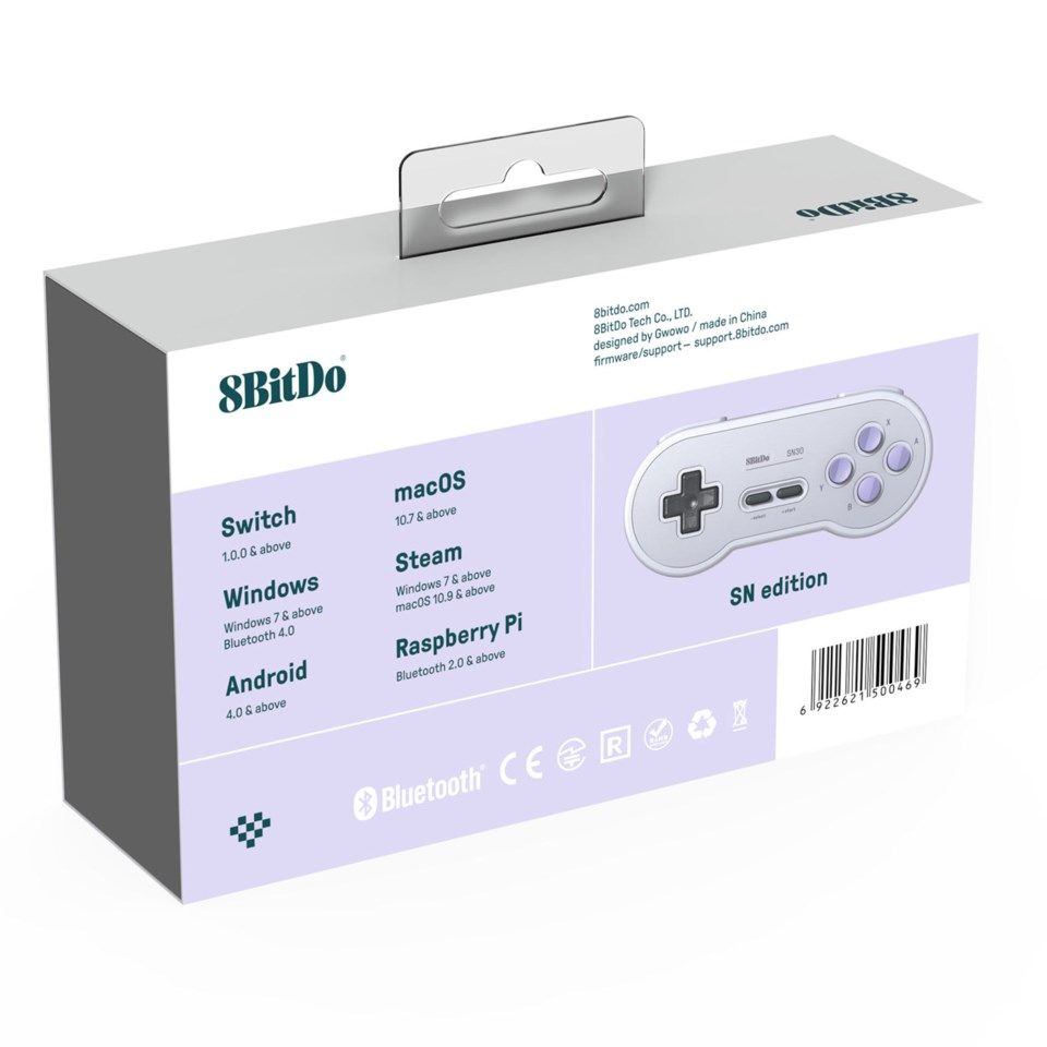 8Bitdo SN30 SN Edition Bluetooth-håndkontroller