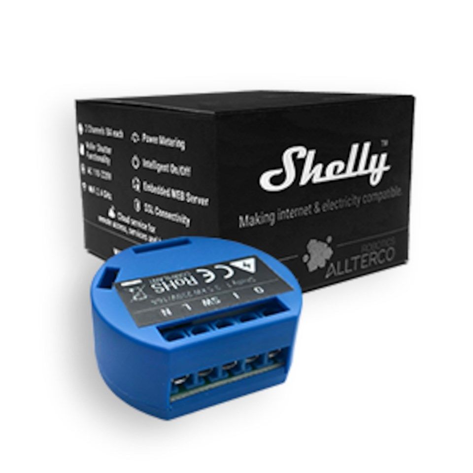 Shelly 1 Open Source-fjernstrømbryter