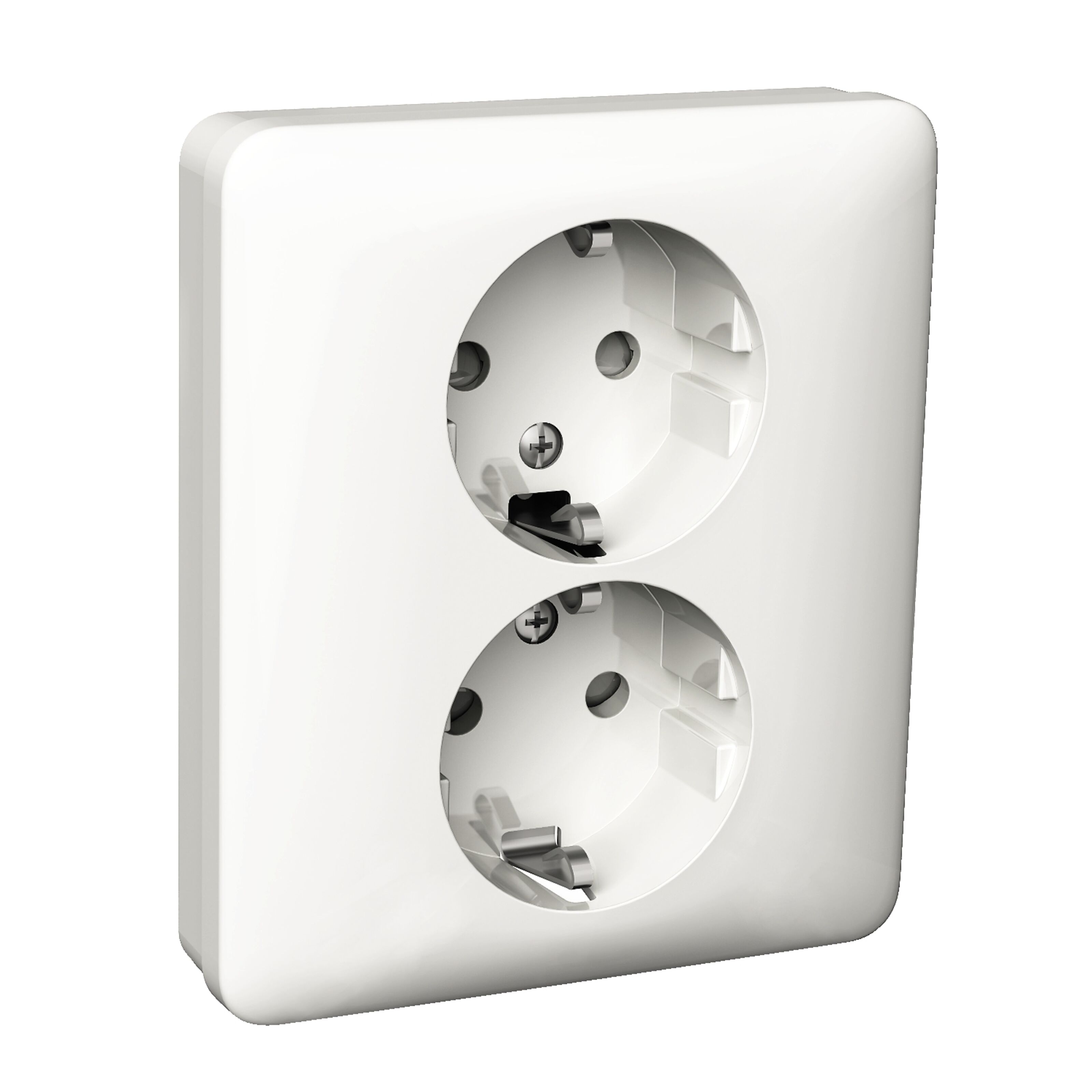 Schneider Electric Exxact Jordet stikkontakt 2-veis – Innfelt