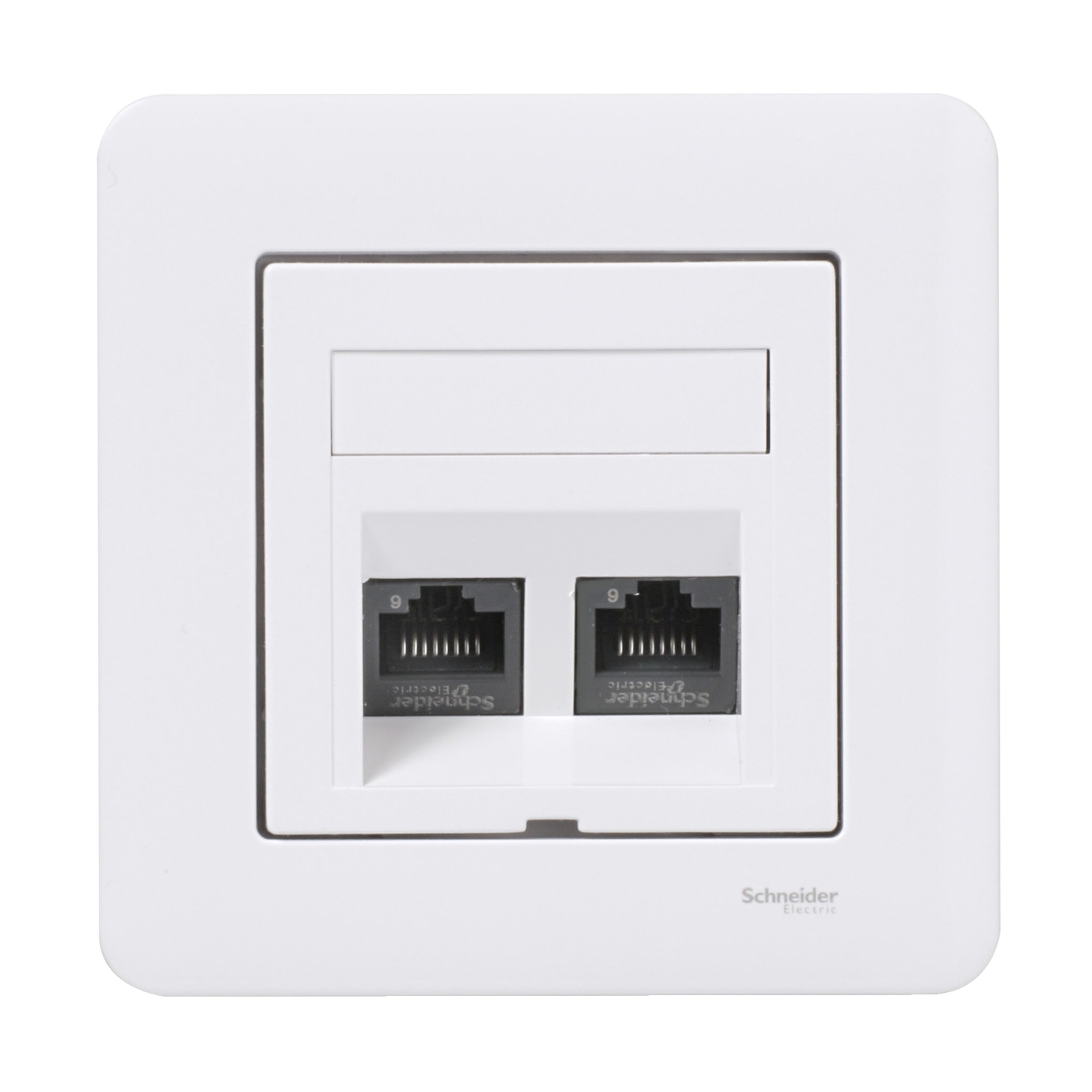 Schneider Electric Exxact Innfelt UTP-nettverksuttak Cat.6 2-porters