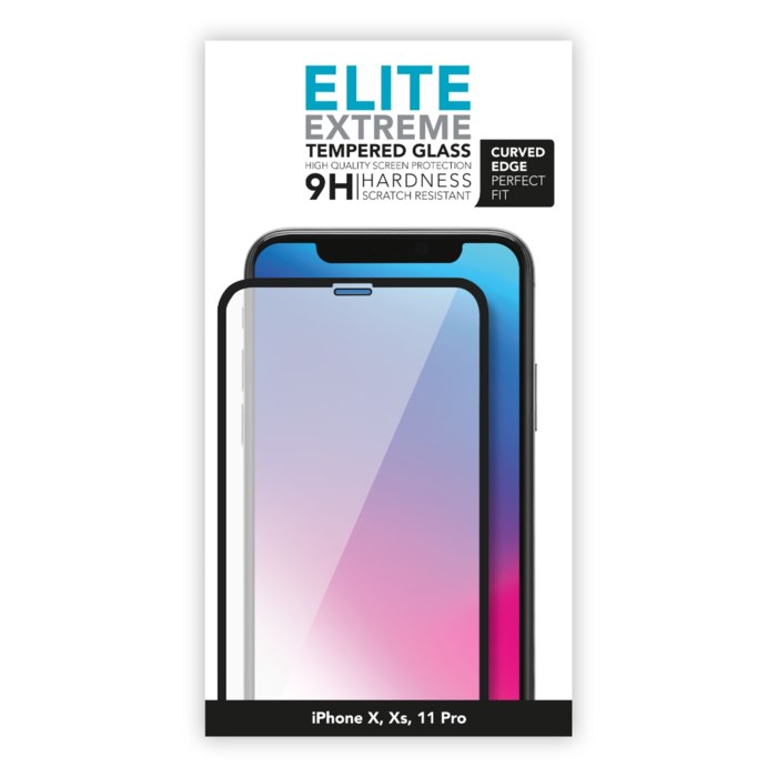 Linocell Elite Extreme Curved Skärmskydd för iPhone X, Xs och 11 Pro