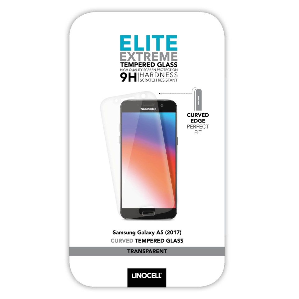 Linocell Elite Extreme Curved Skärmskydd för Galaxy A5 2017 Transparent