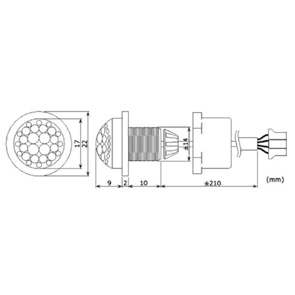Velleman Mini PIR-detektor och skymningsrelä infälld 230 V