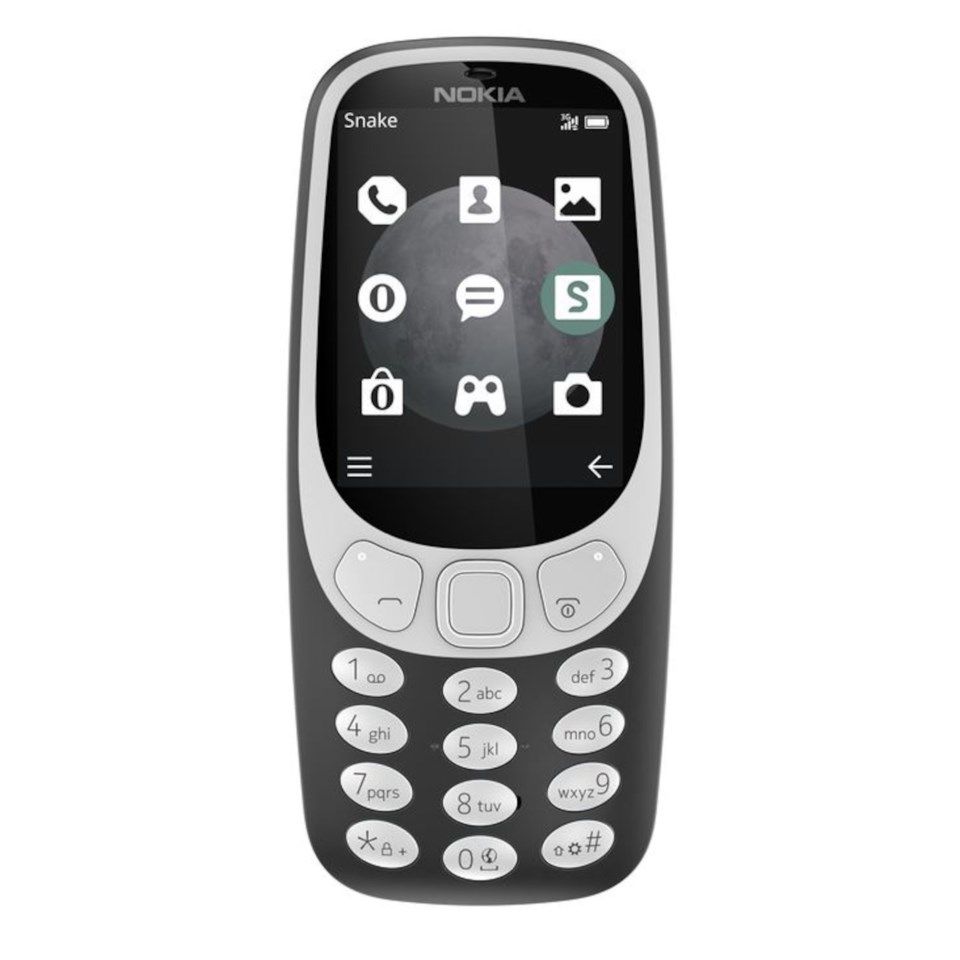 Nokia 3310 Mobil Grå/Svart