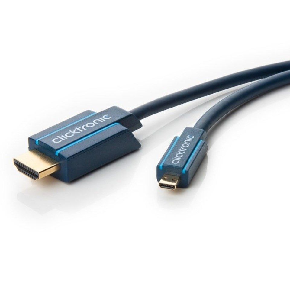 Clicktronic Micro-HDMI-kabel High Speed 2 m