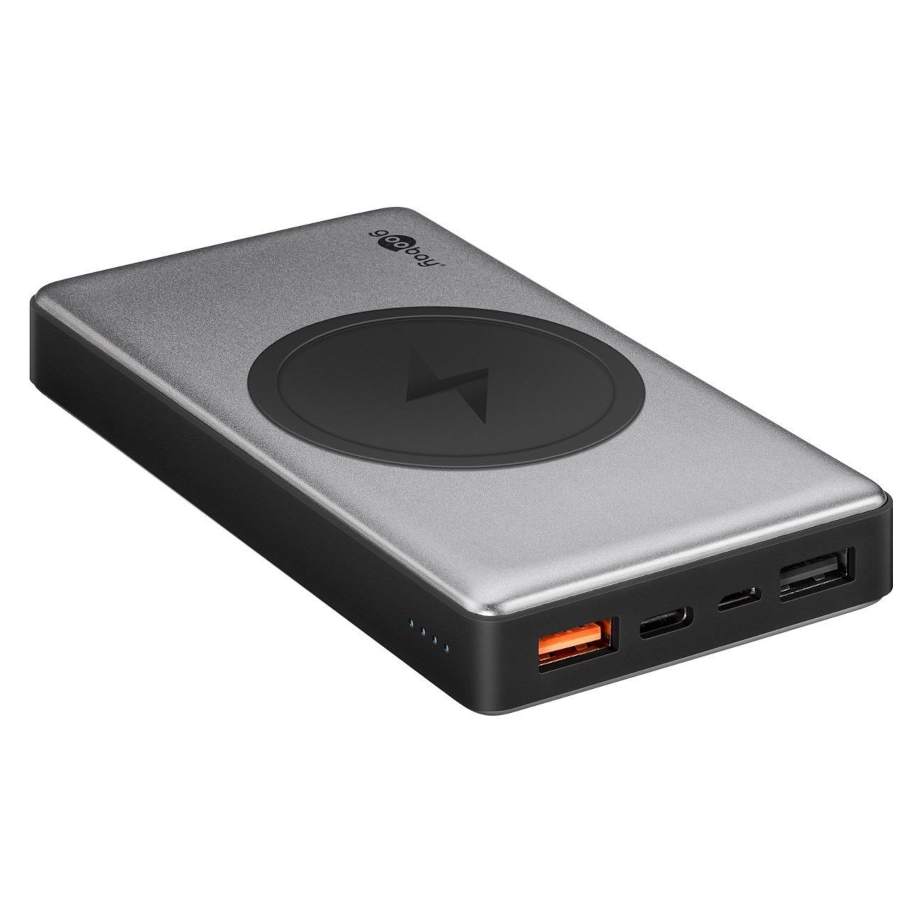 Powerbank med Qi Laddning