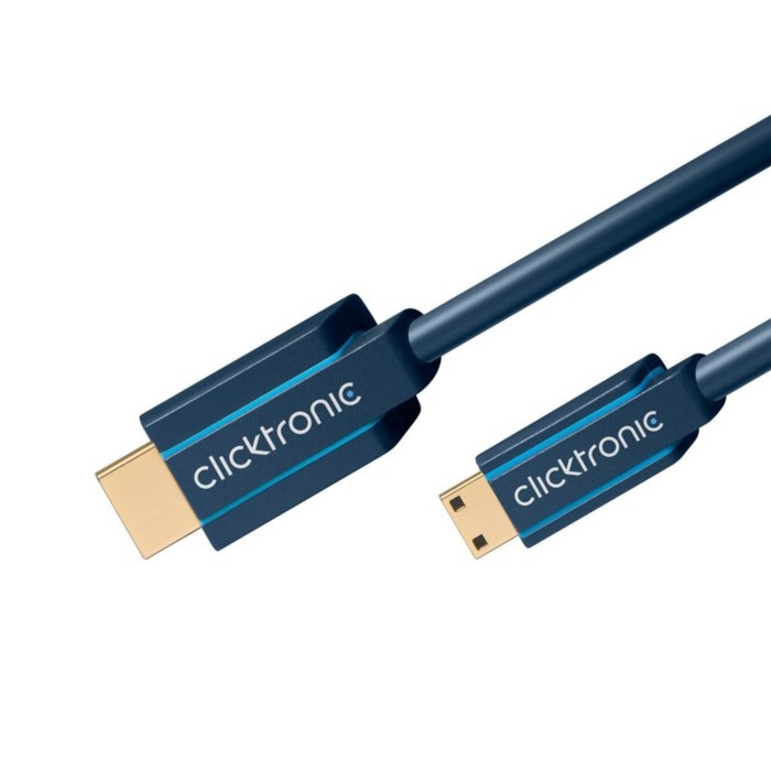 Clicktronic Mini-HDMI-kabel High Speed 2 m