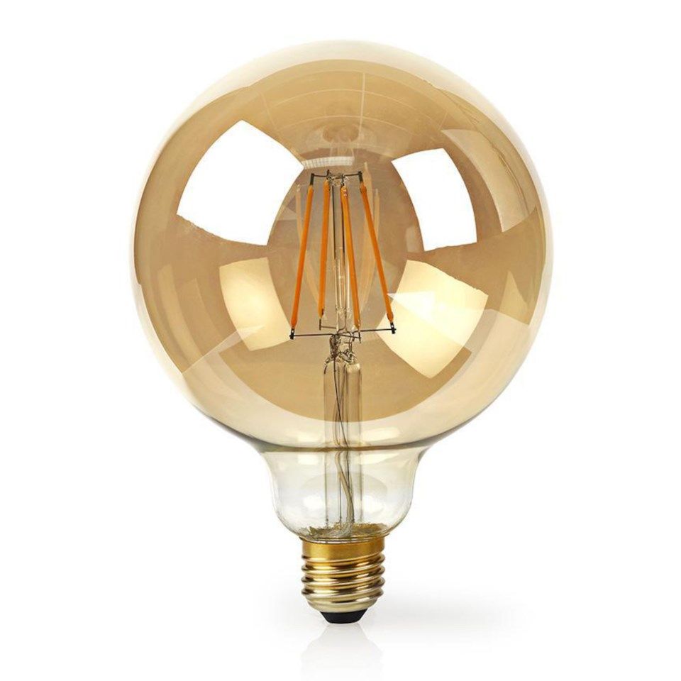 Nedis Smartlife Amber Smart LED-filamentlampa Glob E27 500 lm