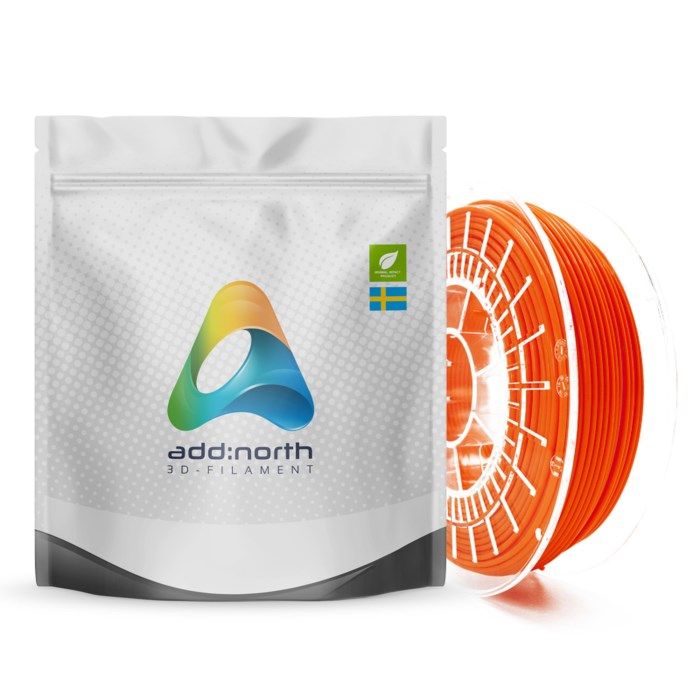 Addnorth PETG-filament för 3D-skrivare 175 mm Lucent Orange