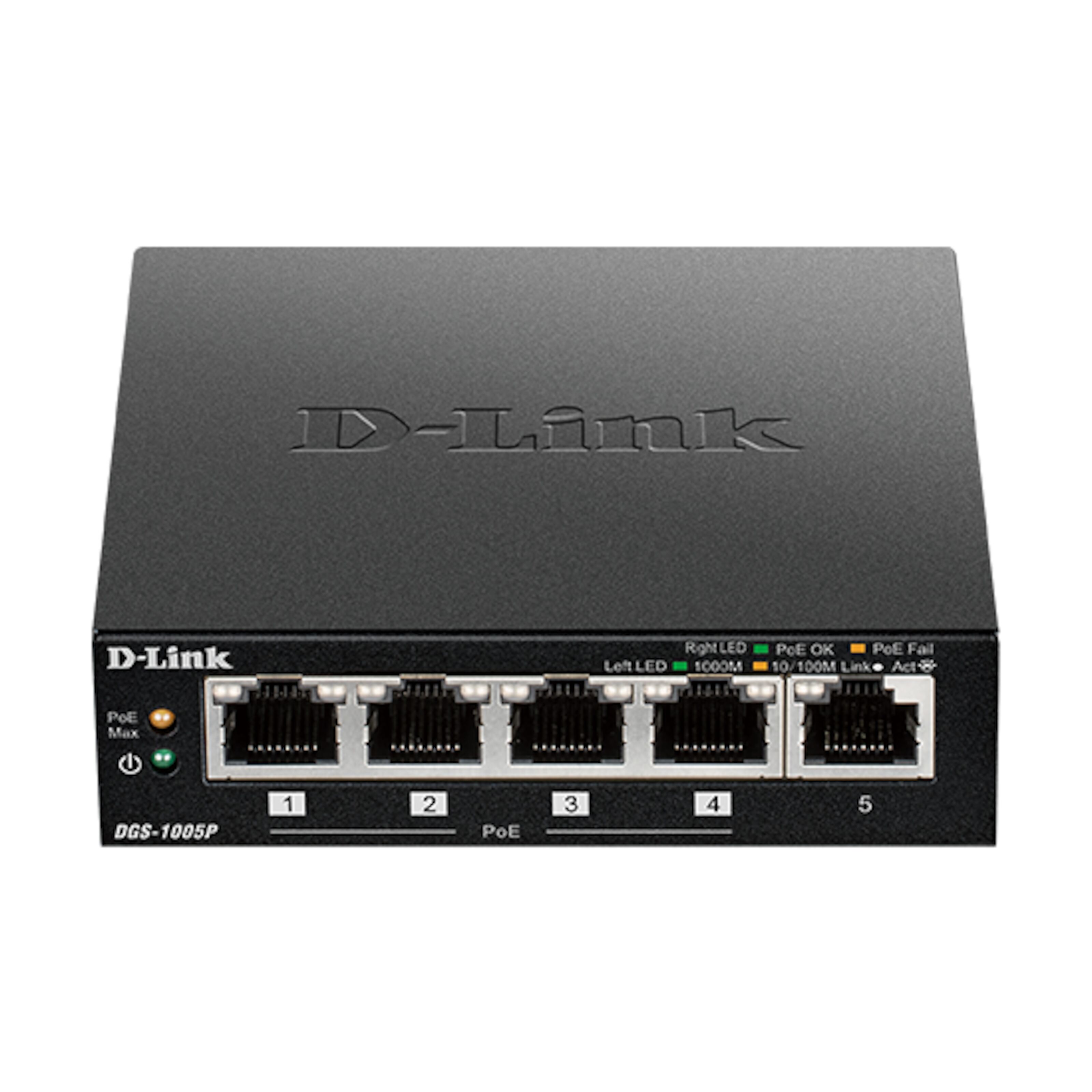 D-Link DGS-1005 POE+-gigabitswitch 5 porter