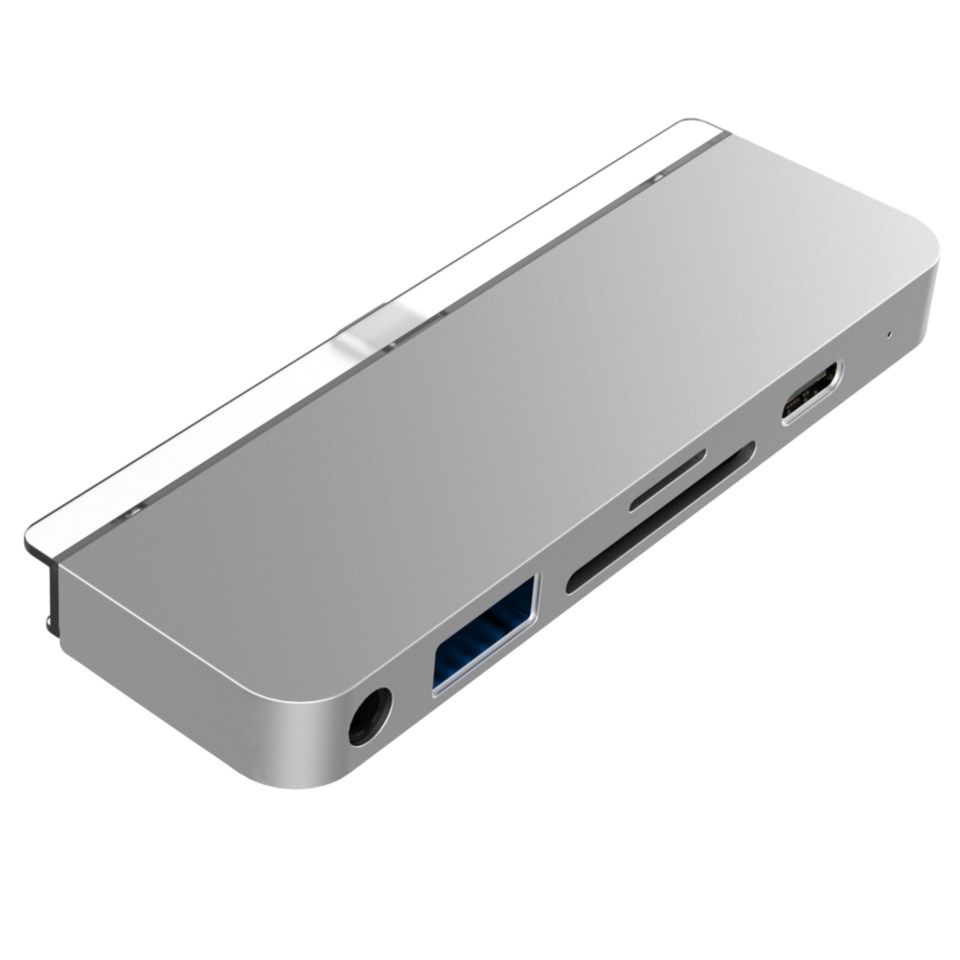 Hyperdrive USB-C-Hubb för iPad Pro med HDMI och SD-läsare Silver