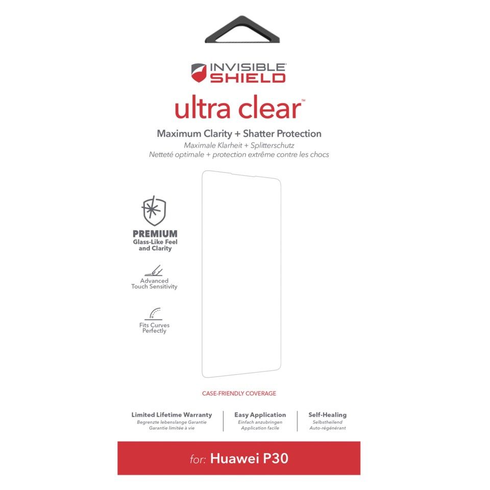 Invisible Shield Ultra Clear Skjermbeskytter for Huawei P30