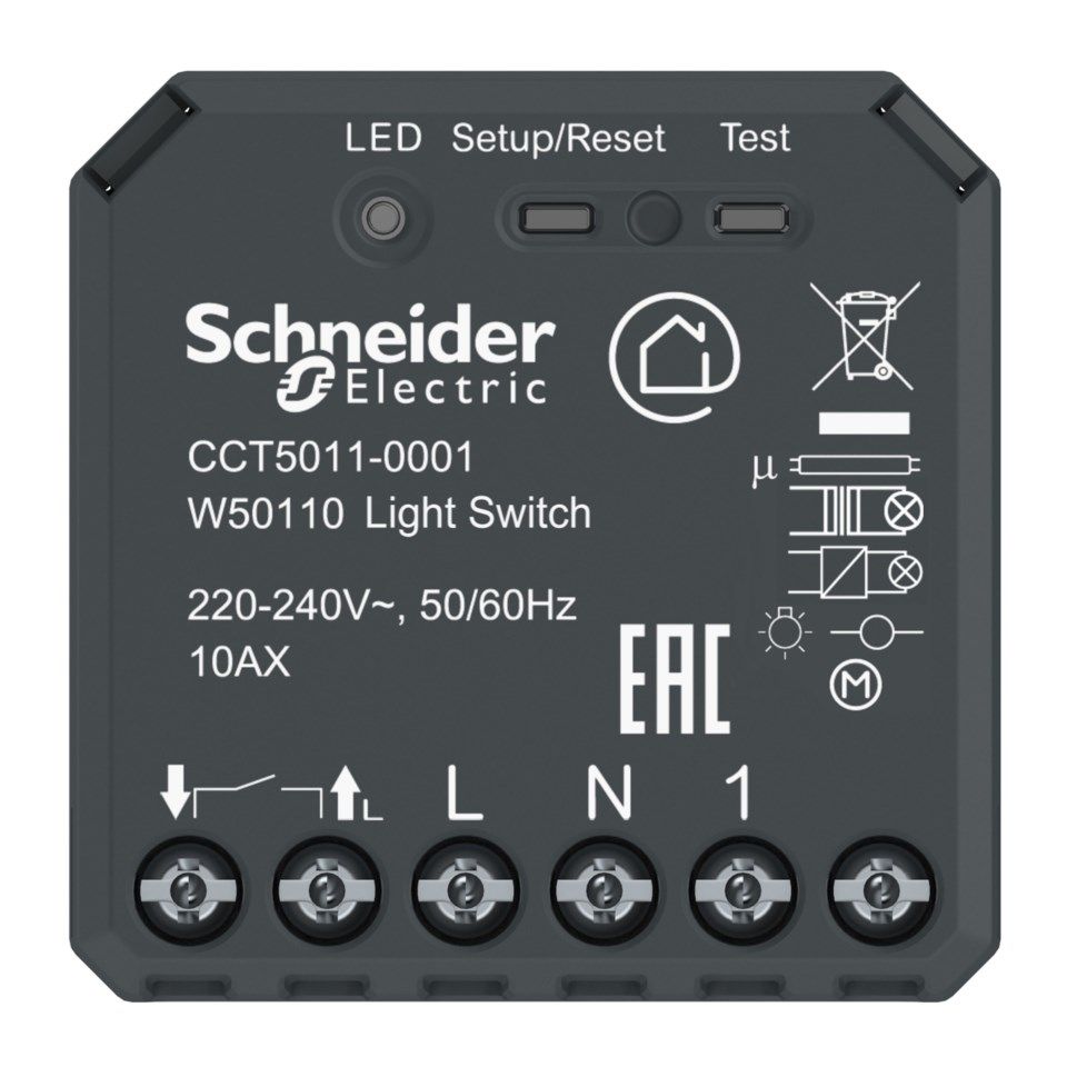Schneider Electric Wiser Infälld Bluetooth-fjärrströmbrytare