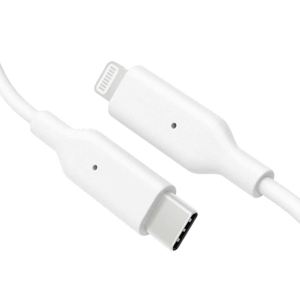 Linocell USB-C till Lightning-kabel Vit 1 m