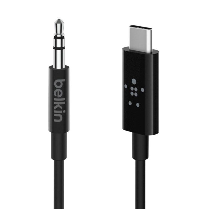 Belkin USB-C till 35 mm kabel 09 m