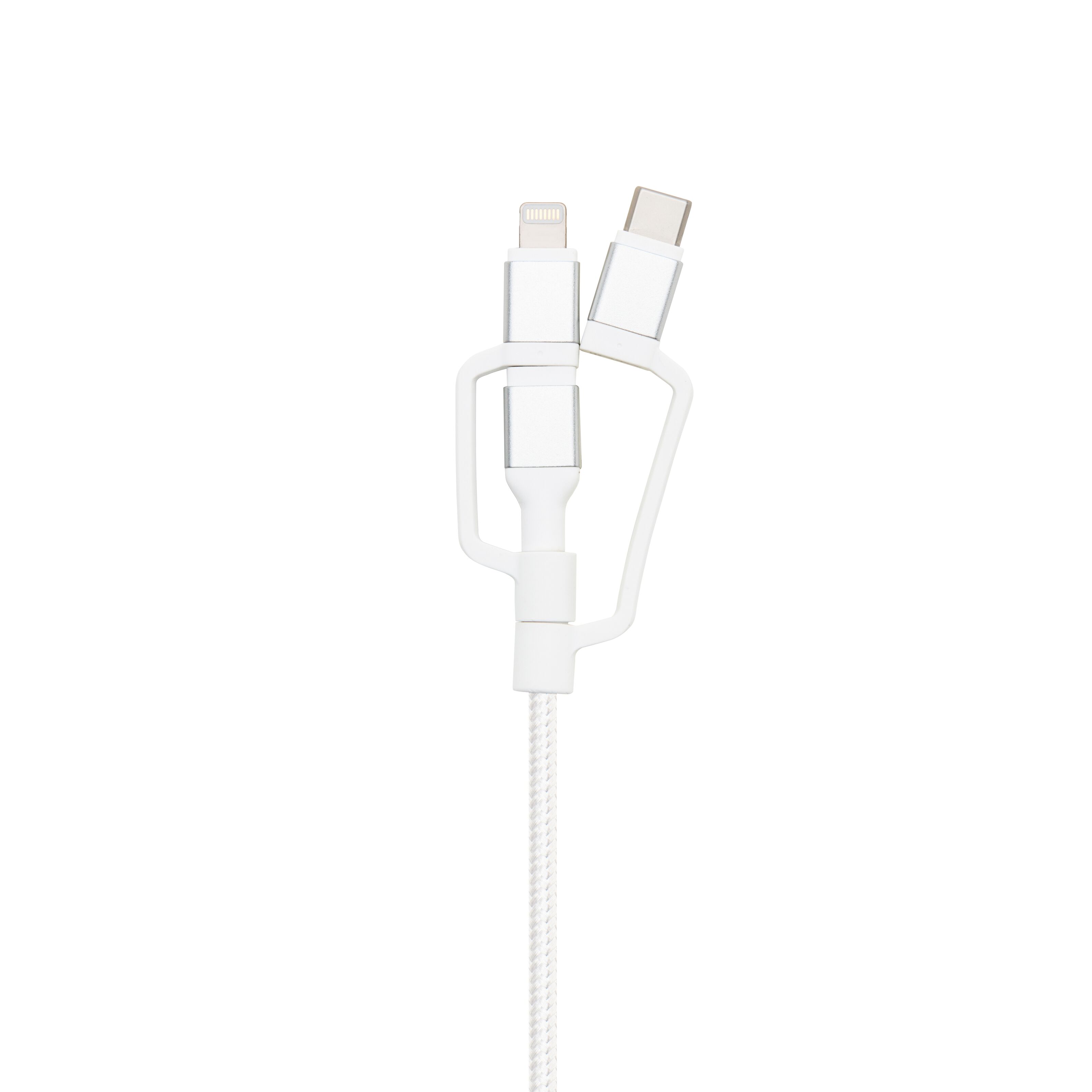 Linocell Premium MicroUSBkabel med Lightning og USBCadapter USB