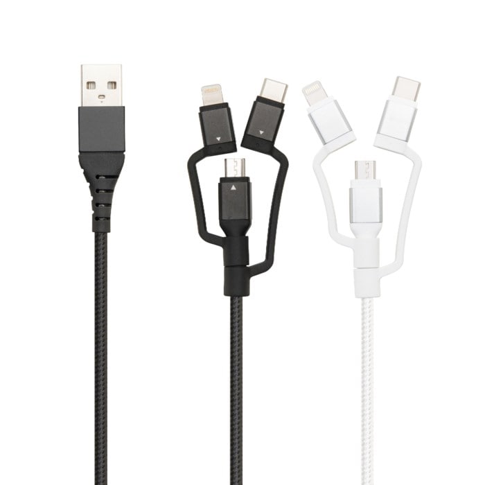 Linocell Premium Micro USB kabel med Lightning och USB C Linocell Premium Micro USB kabel med Lightning och USB C