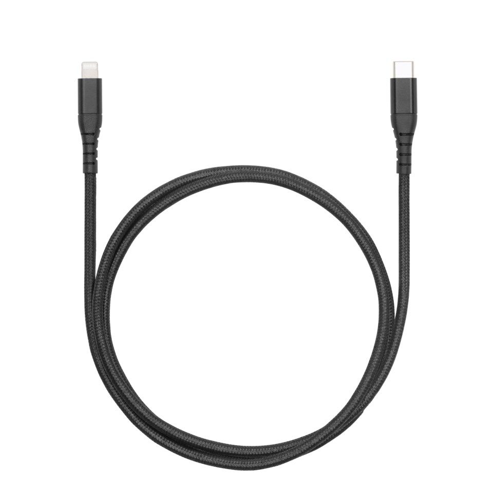 Linocell Premium USB-C til Lightning-premiumkabel Svart 1 m