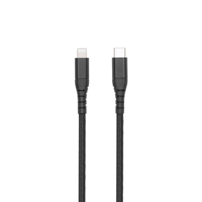 Linocell Premium USB-C till Lightning-kabel Svart 2 m