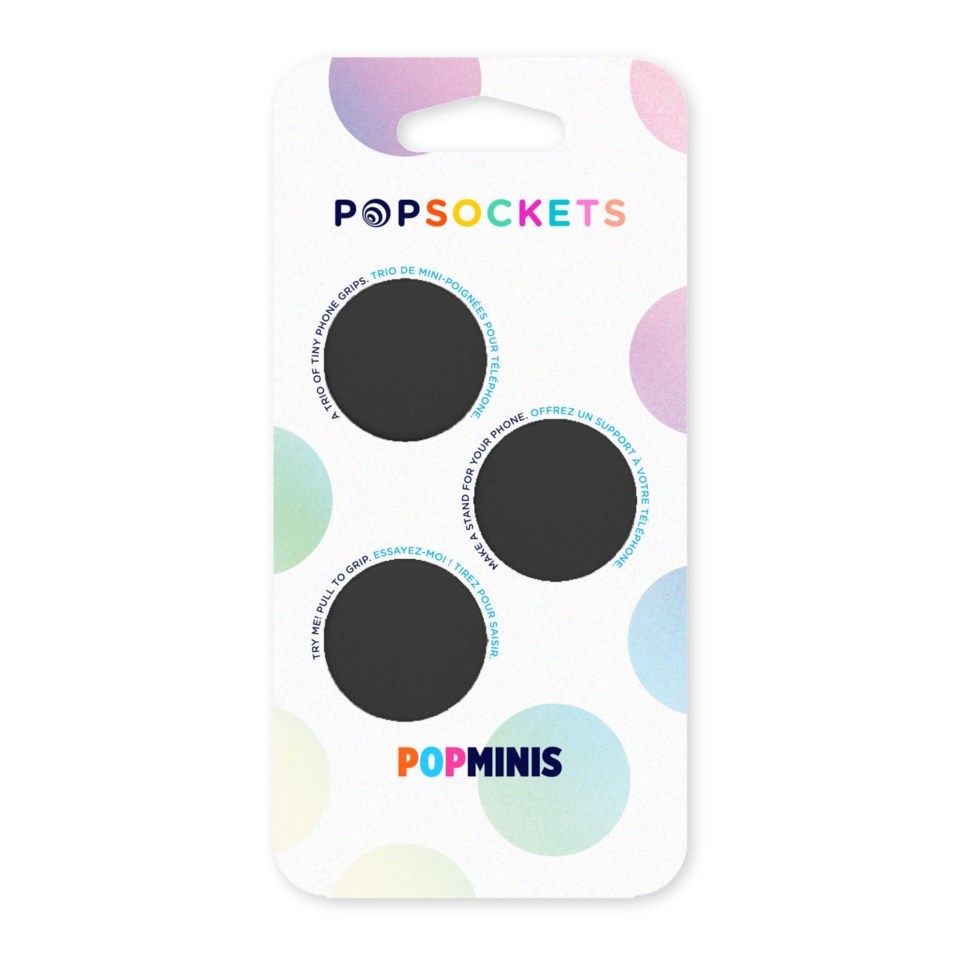 Popsockets Minigrip Grep for mobil Svart