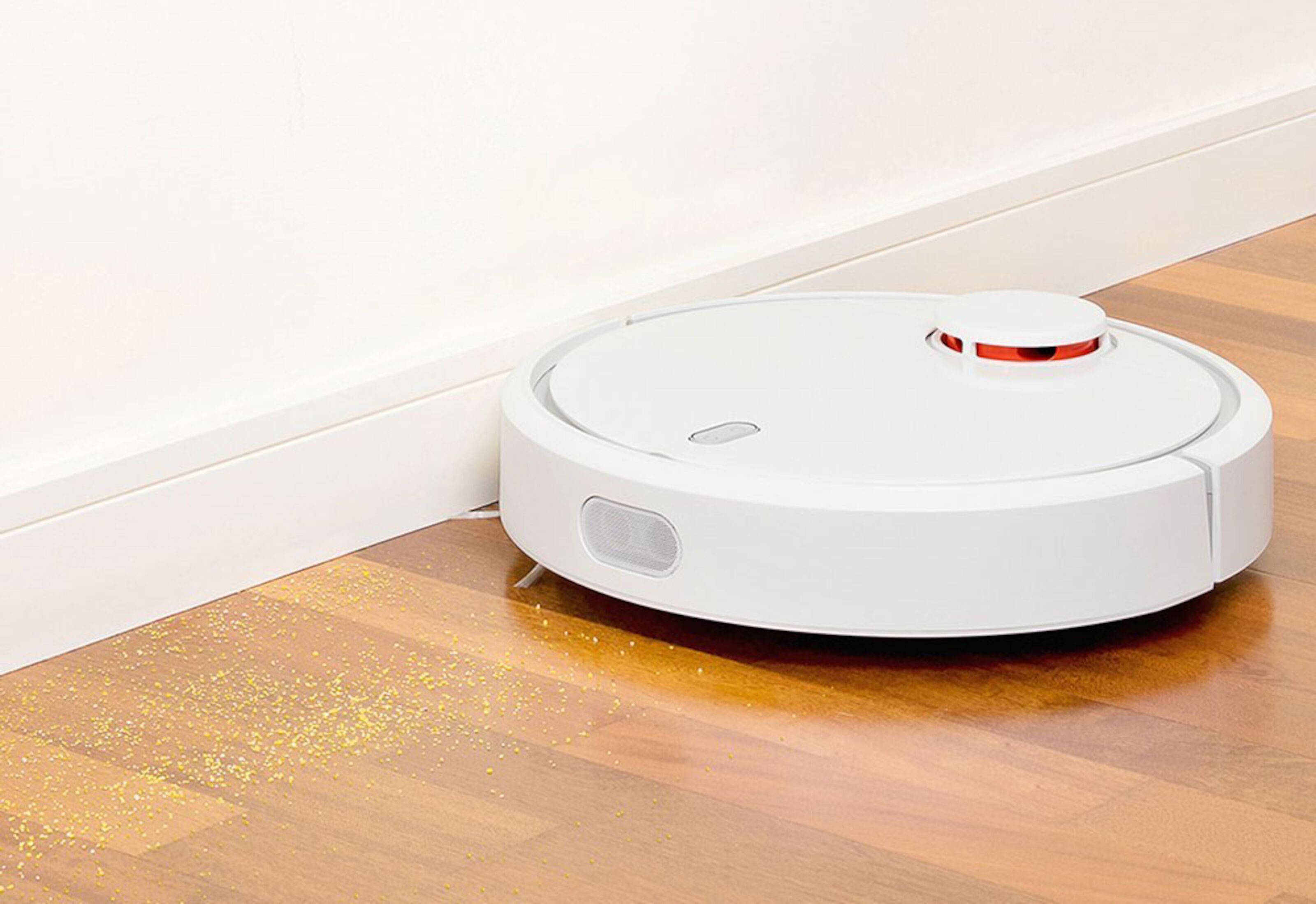 Robotdammsugare Som Tar Sig över Trösklar