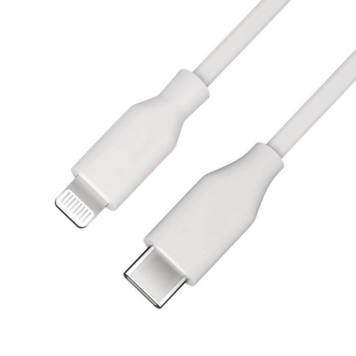 Linocell USB-C till Lightning-kabel Vit 05 m