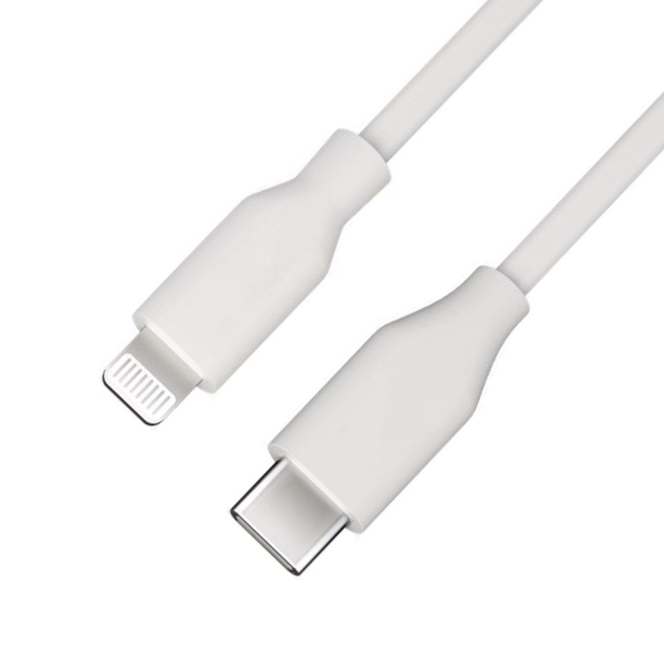 Linocell USB-C till Lightning-kabel Vit 0,5 m