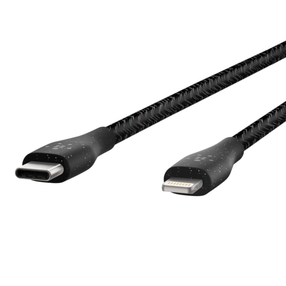 Belkin Duratek USB-C til Lightning-kabel 1,2 m Svart
