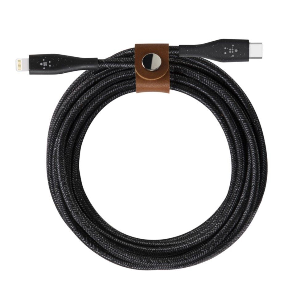 Belkin Duratek USB-C til Lightning-kabel 1,2 m Svart