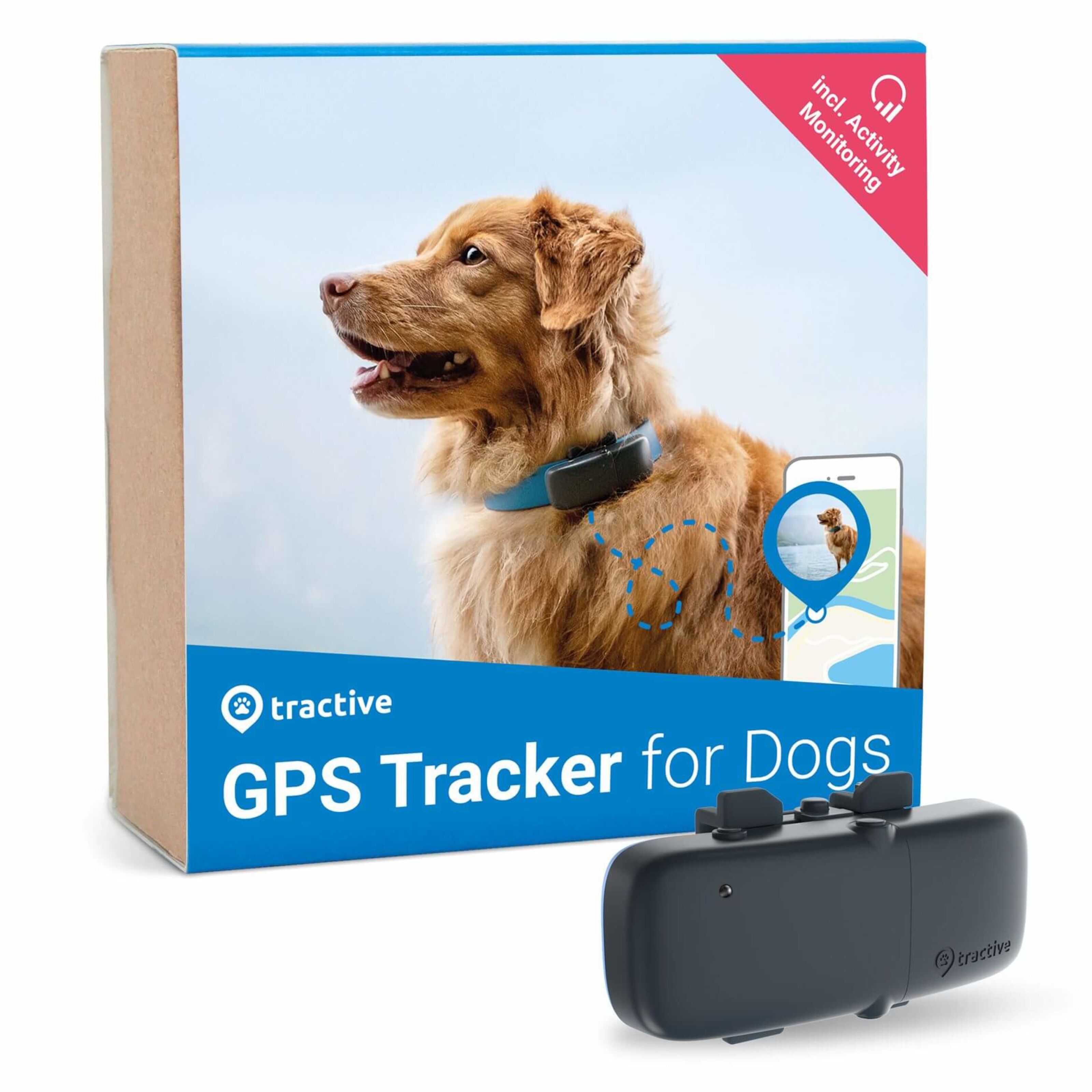 Tractive GPStracker för hund Husdjurstillbehör