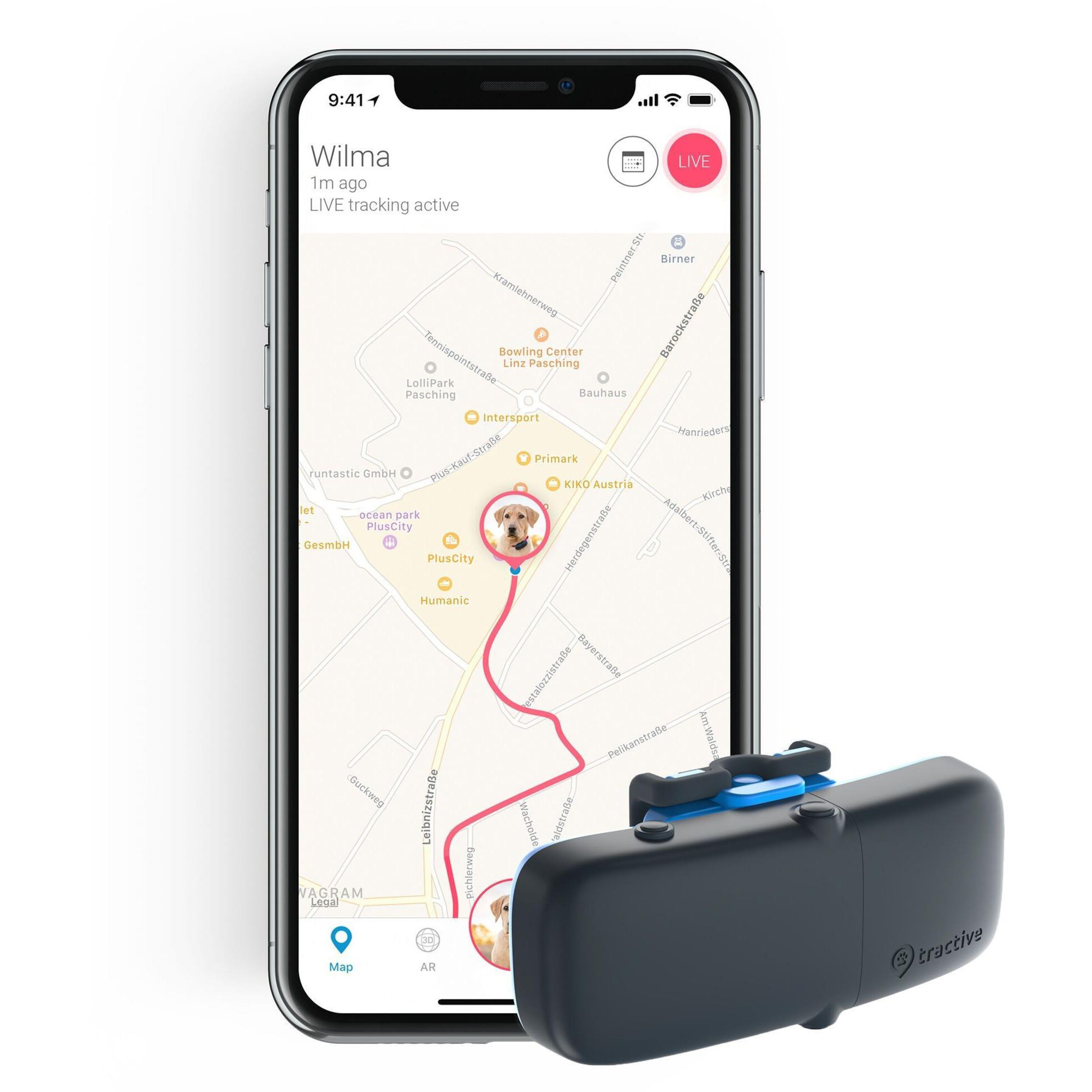 Tractive Hund GPStracker för husdjur Husdjurstillbehör