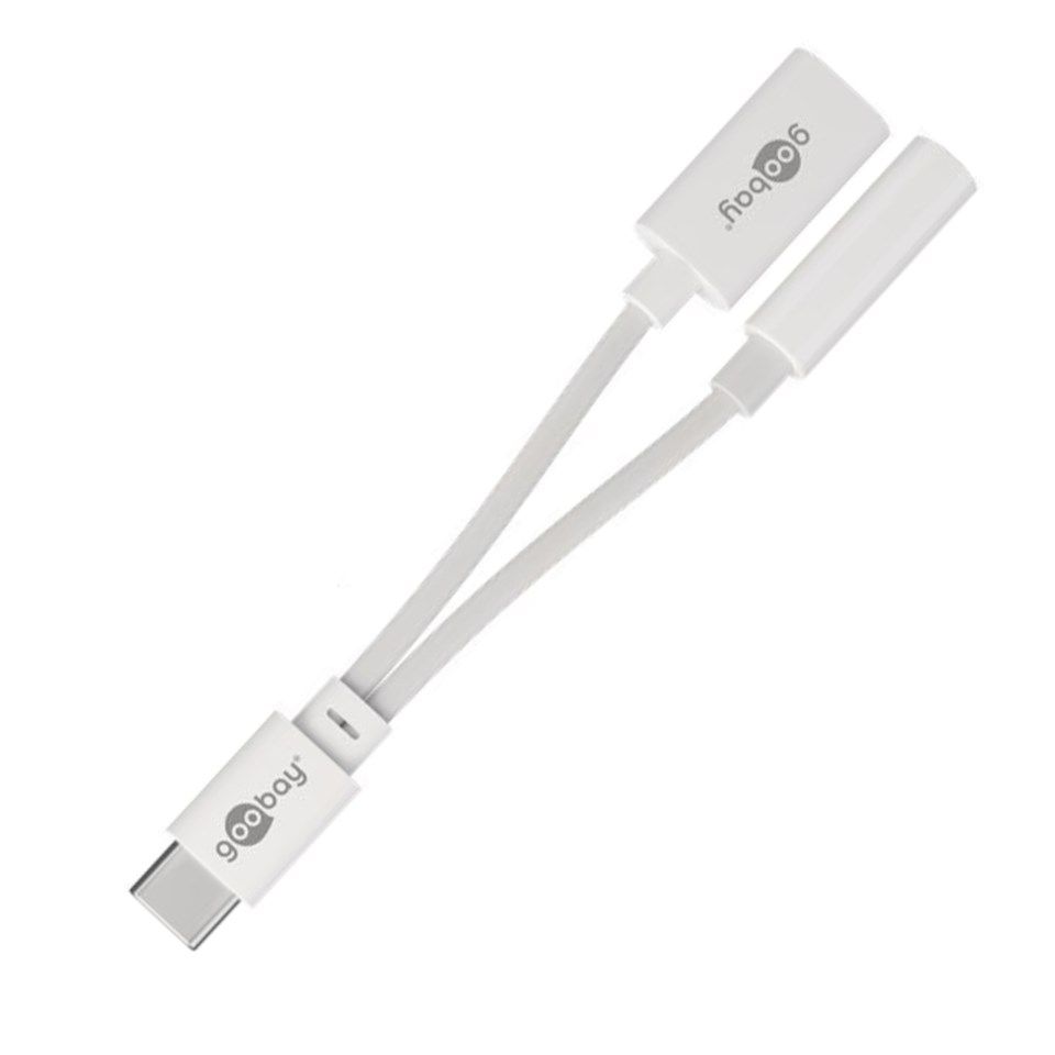 USB-C til USB-C og 3,5 mm-adapter