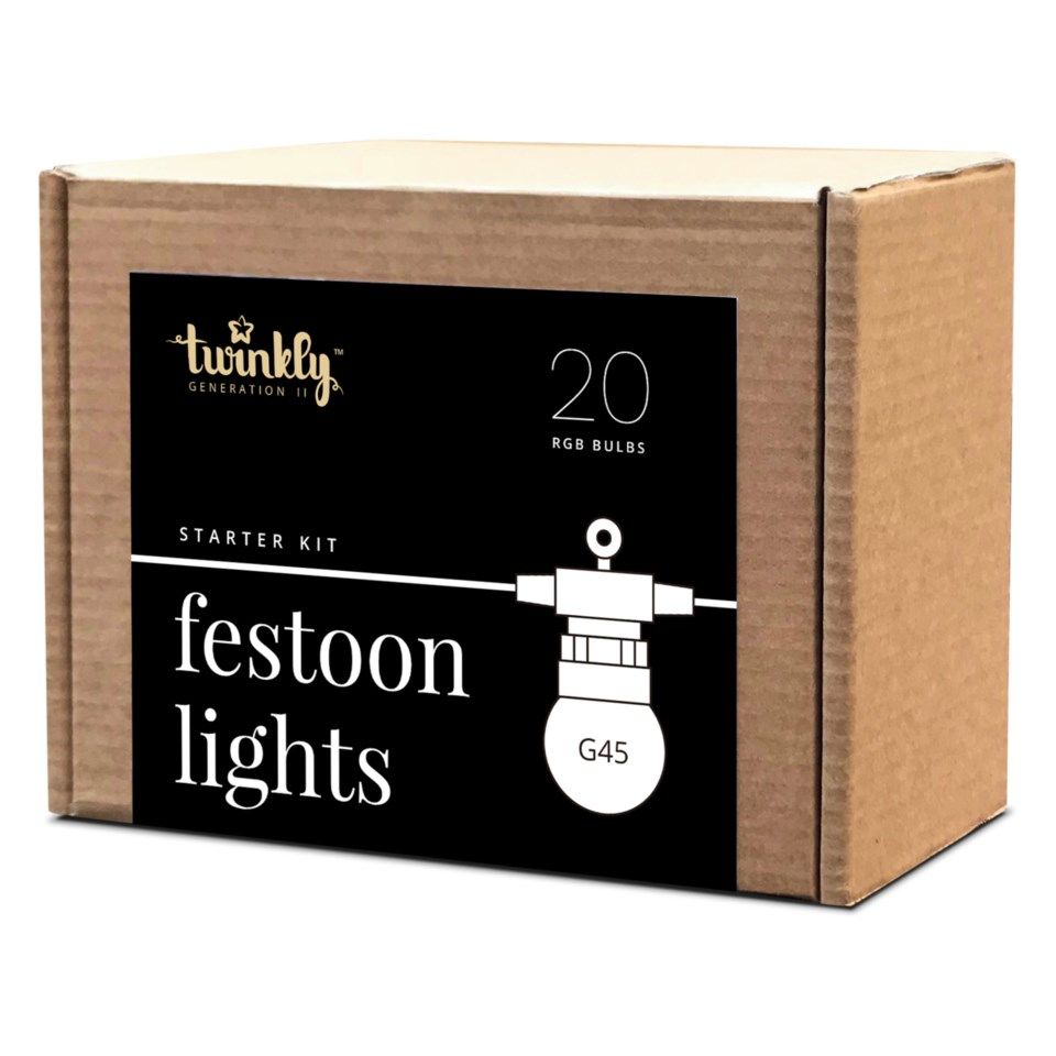 Twinkly Festoon Lights Smart RGB-lyslenke 20 LED