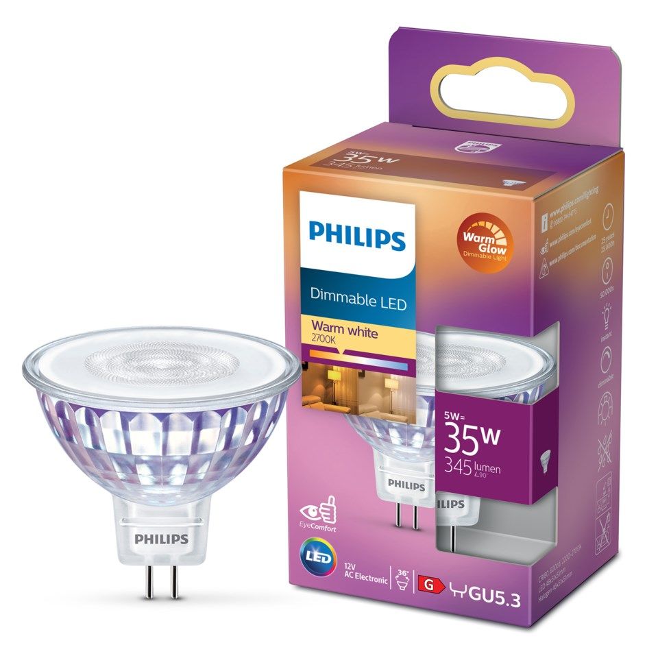 Philips LED-pære GU5,3 345 lm