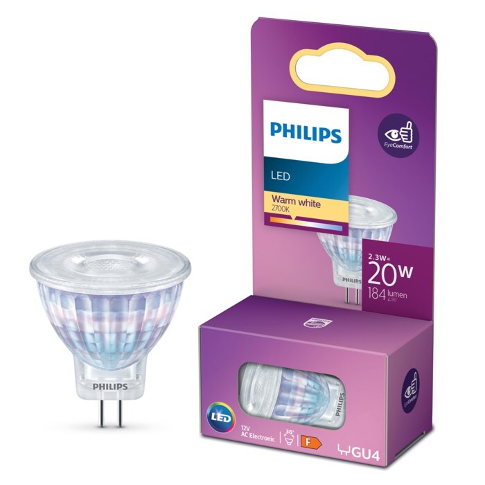 Philips LED-lampa GU4 184 lm