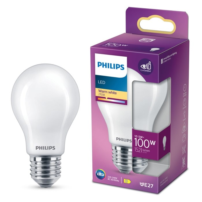 Philips Globlampa LED E27 1521 lm