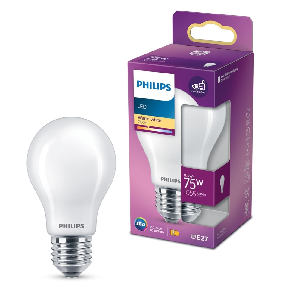 Philips LED-globepære E27 1055 lm