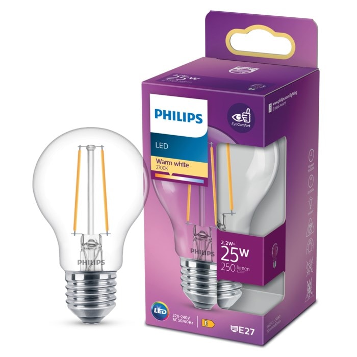 Philips Globlampa LED E27 250 lm