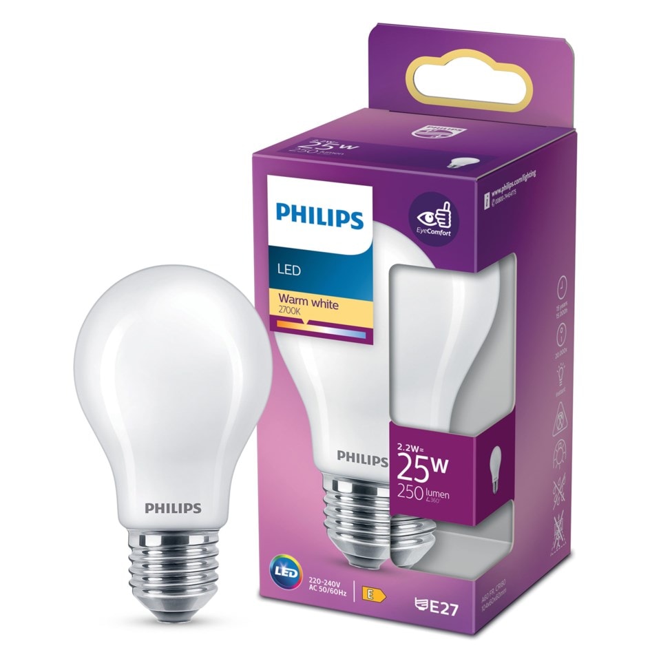 Philips LED-globepære E27 250 lm