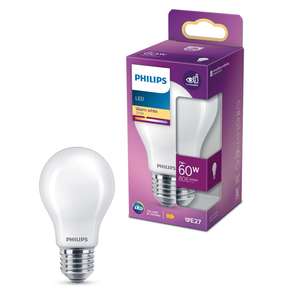 Philips LED-globepære E27 806 lm