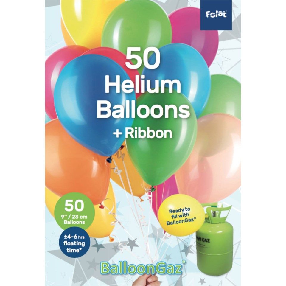 Ballonger i mixade färger 50-pack