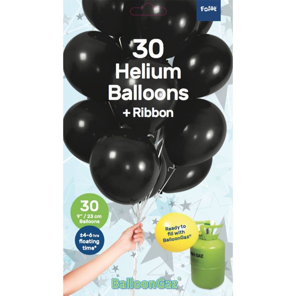 Ballonger 30-pack Svart