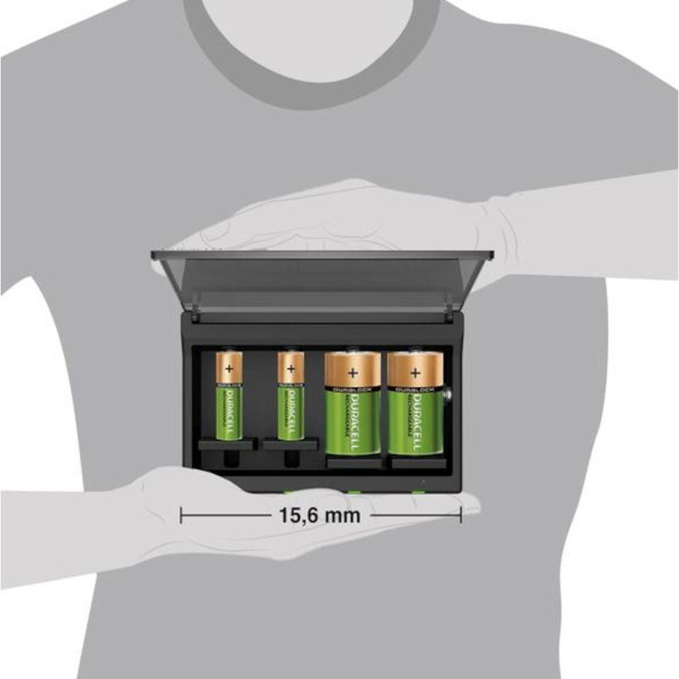 Duracell Multi Charger Batteriladdare med övervakning